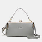 Women's Small Phone Crossbody Bag with Multiple Pockets - Gray