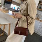 Women's Vintage Vegan Leather Shoulder Handbag – Lunelle - Beverfield