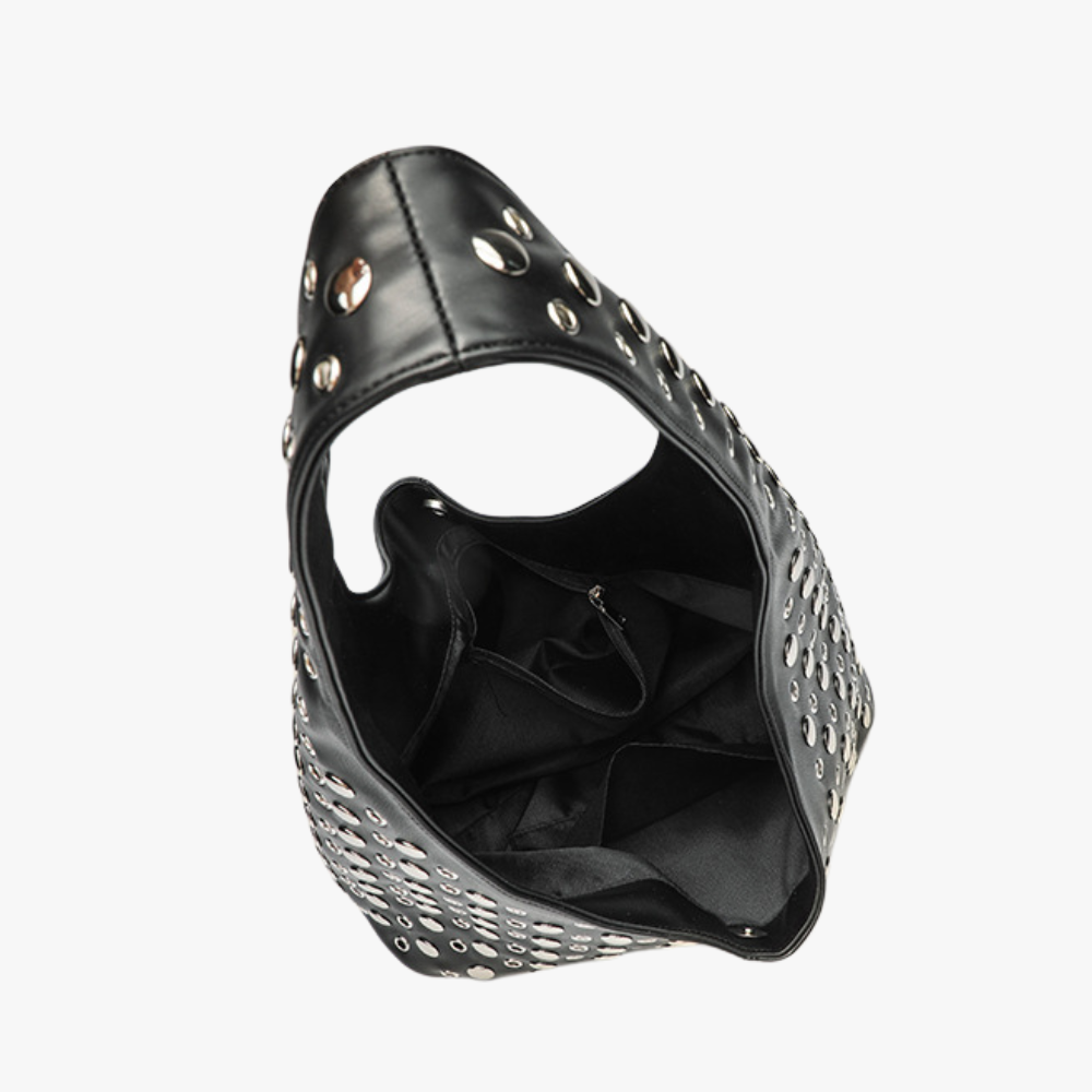 Women's Studded Vegan Leather Hobo Bag – Molly - Beverfield
