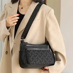 Women's Water-Resistant Multi-Pocket Crossbody Bag