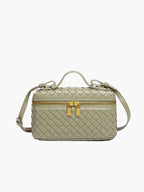 Women's Woven Evening Handbag with Gold-Tone Hardware - Beverfield