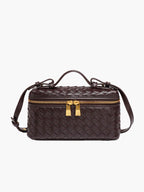 Women's Woven Evening Handbag with Gold-Tone Hardware - Beverfield