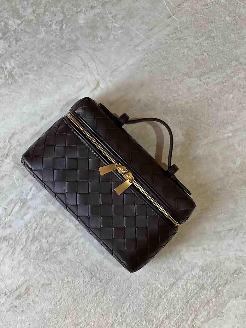 Women's Woven Evening Handbag with Gold-Tone Hardware - Beverfield