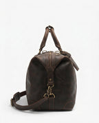 Chocolate Brown Full-Grain Leather Duffle Bag – 30L - Beverfield