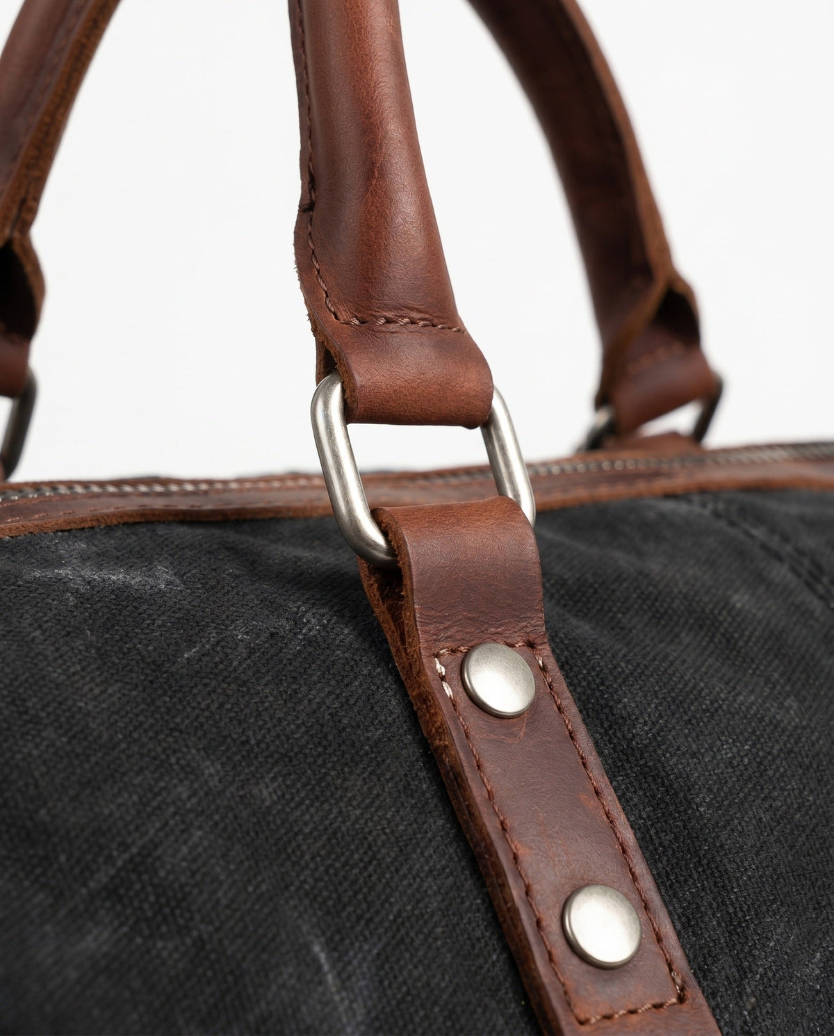 Black Waxed Canvas Weekender Duffle Bag – 36L - Beverfield
